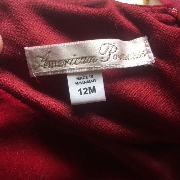 NWOT American Princess Christmas dress. 12M. - Picture 4 of 5